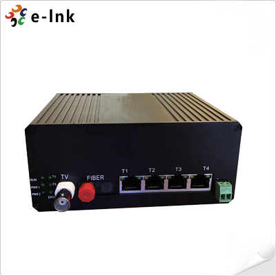 Rugged 4-Port Fast Ethernet + Video + RS485 + 1G Fiber Industrial Switch