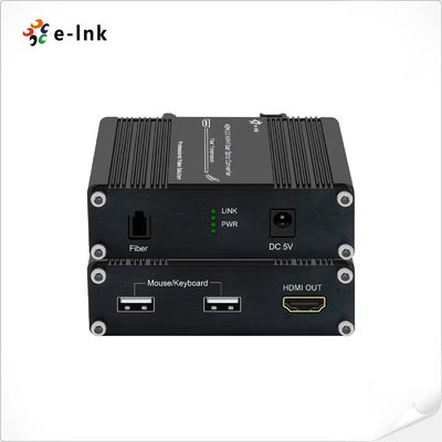 Mini 4K HDMI 2.0 KVM USB Fiber Extender 300m OM4 LC Uncompressed 60Hz