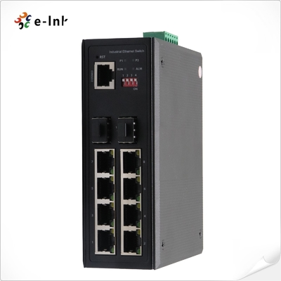 8 Gigabit RJ45 Ports Industrial Grade Network Switch 2 Gigabit SFP Ports Support Auto MDIX