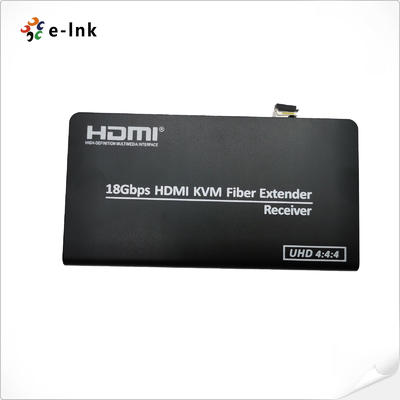 4K HDMI 2.0 KVM USB Over Fiber Optic Extender Single Mode Fiber 10KM
