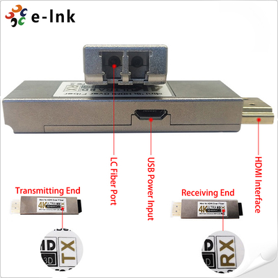 Mini 4K HDMI Optical Transceiver High Speed Uncompressed Signal Long Distance Transmission