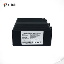 IP40 Aluminum Case Industrial Ethernet POE Switch 8 Ports With 100 / 1000 Base-X SFP
