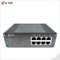IP40 Rugged Ethernet Media Converter Unmanaged 8 Port 10/100/1000Mbps
