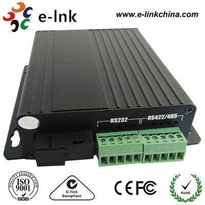 RS232 / RS422 / RS485 Serial To Fiber Optic Media Converter With SC SM 20Km